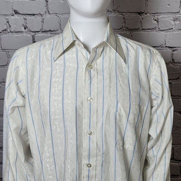 Enro Vintage Striped Button Down Shirt, Men's XL - Picture 1 of 12